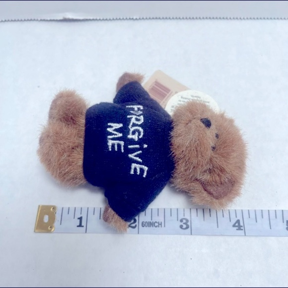 Vintage Retired Boyds Bear Mini Forgive me plush bear 4” - Picture 9 of 10